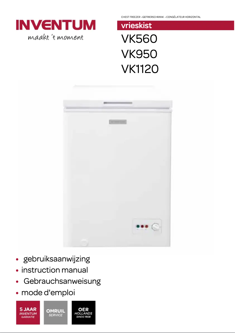 Page 1 de la notice Manuel utilisateur Inventum VK950
