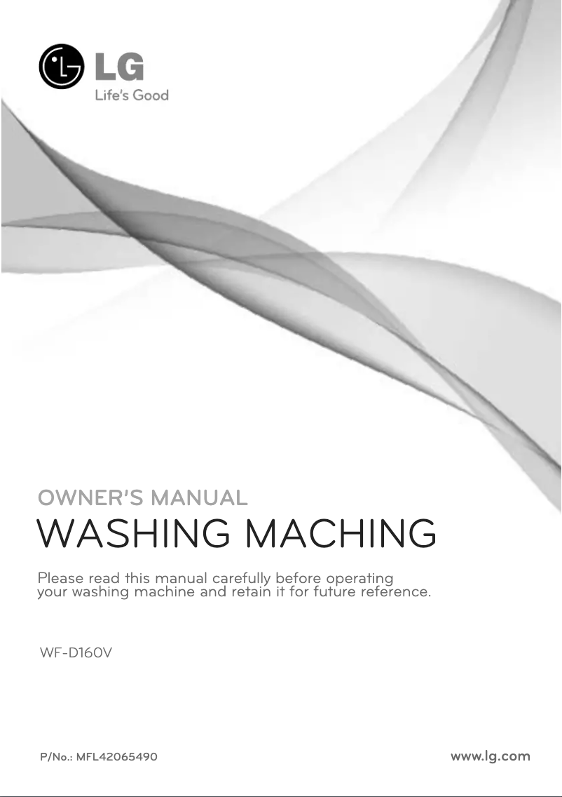 Página 1 del manual Manual de usuario LG WF-D160V