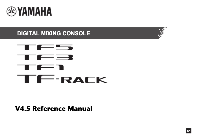 Page 1 de la notice Manuel utilisateur Yamaha TF-Rack
