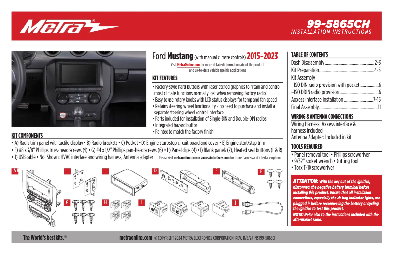 Página 1 del manual Manual de usuario AXESS 99-5865CH