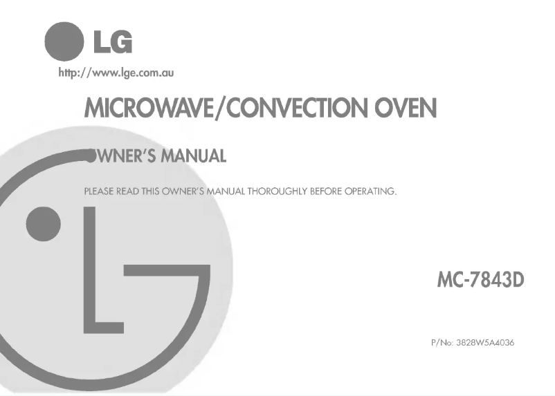 Página 1 del manual Manual de usuario LG MC-7843D
