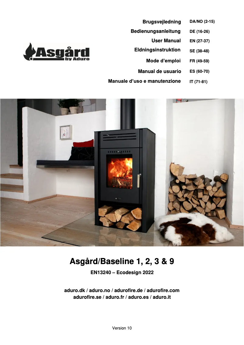 Page n°1 - Manuel utilisateur Aduro Asgard 2