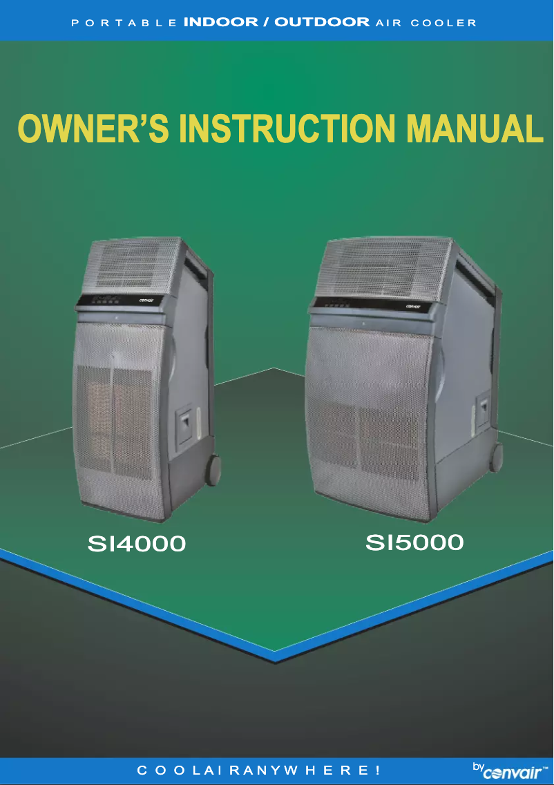 Page n°1 - Manuel utilisateur Convair SI 4000