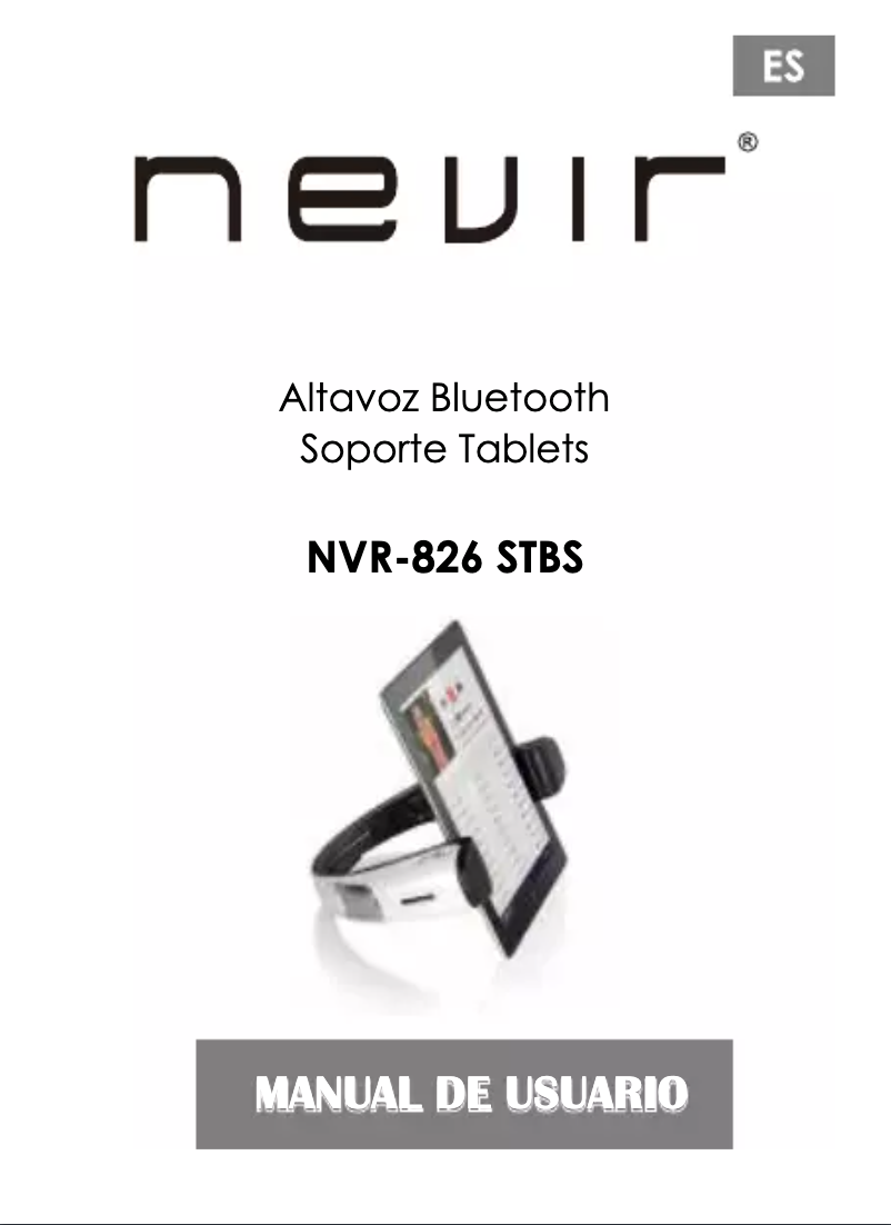 Page 1 de la notice Manuel utilisateur Nevir NVR-826 STBS