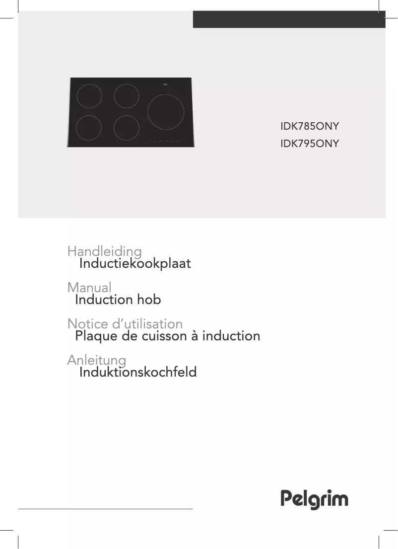 Page 1 de la notice Manuel utilisateur Pelgrim IDK795ONY