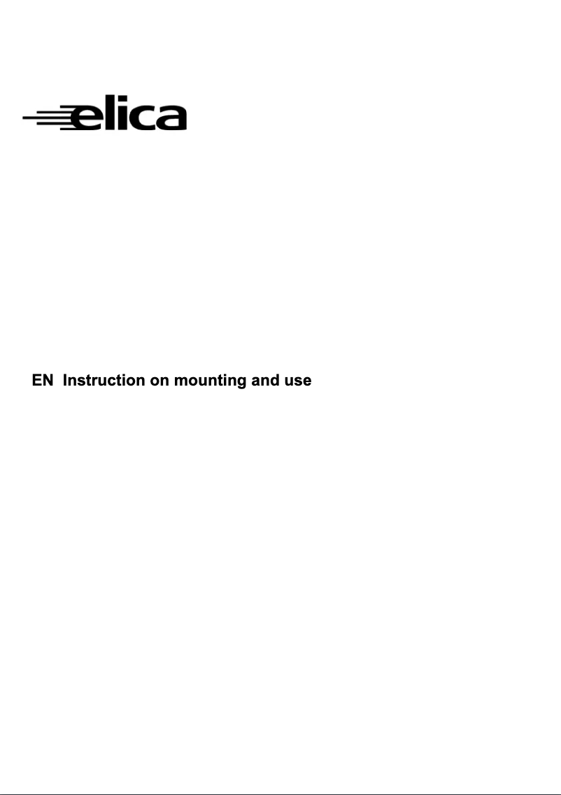 Page 1 de la notice Manuel utilisateur Elica Andante