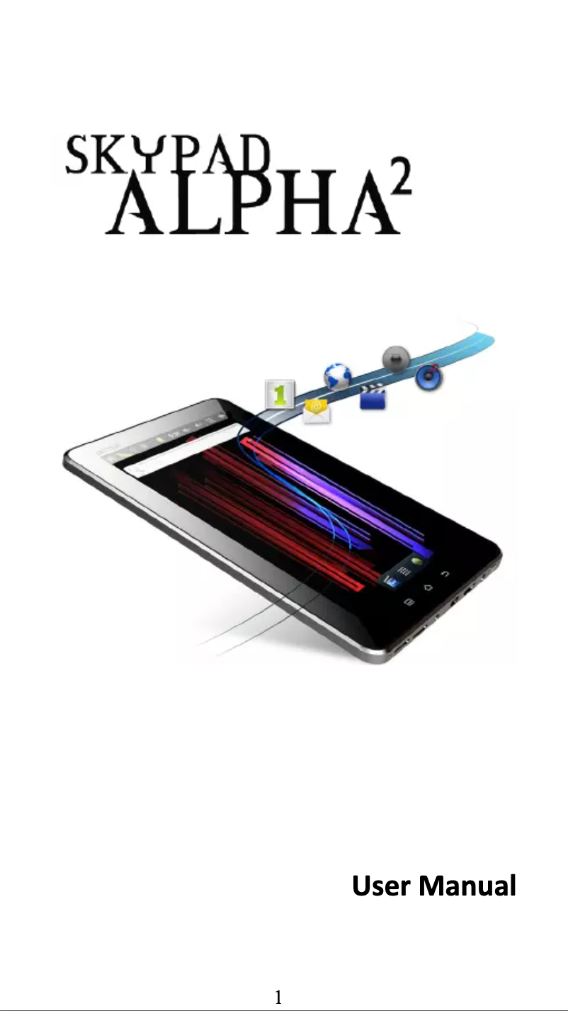 Image de la première page du manuel de l'appareil Skypad Alpha 2