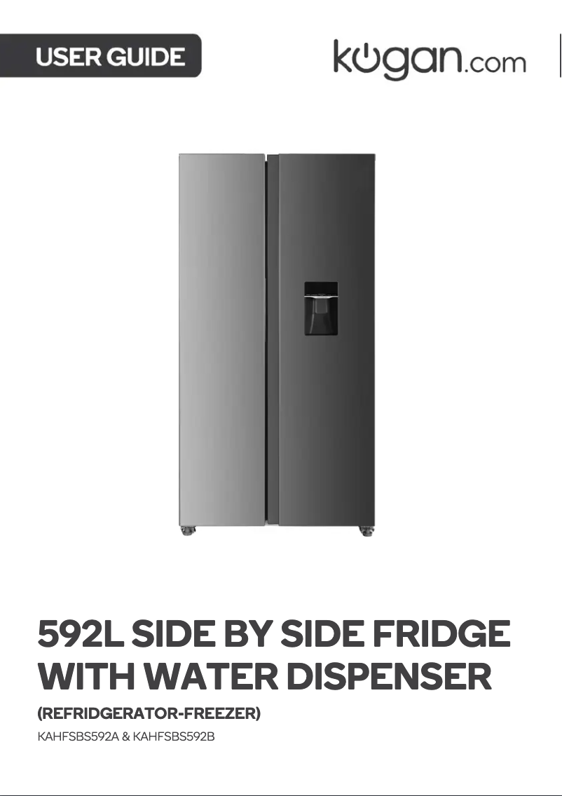 Página 1 del manual Manual de usuario Kogan KAHFSBS592A