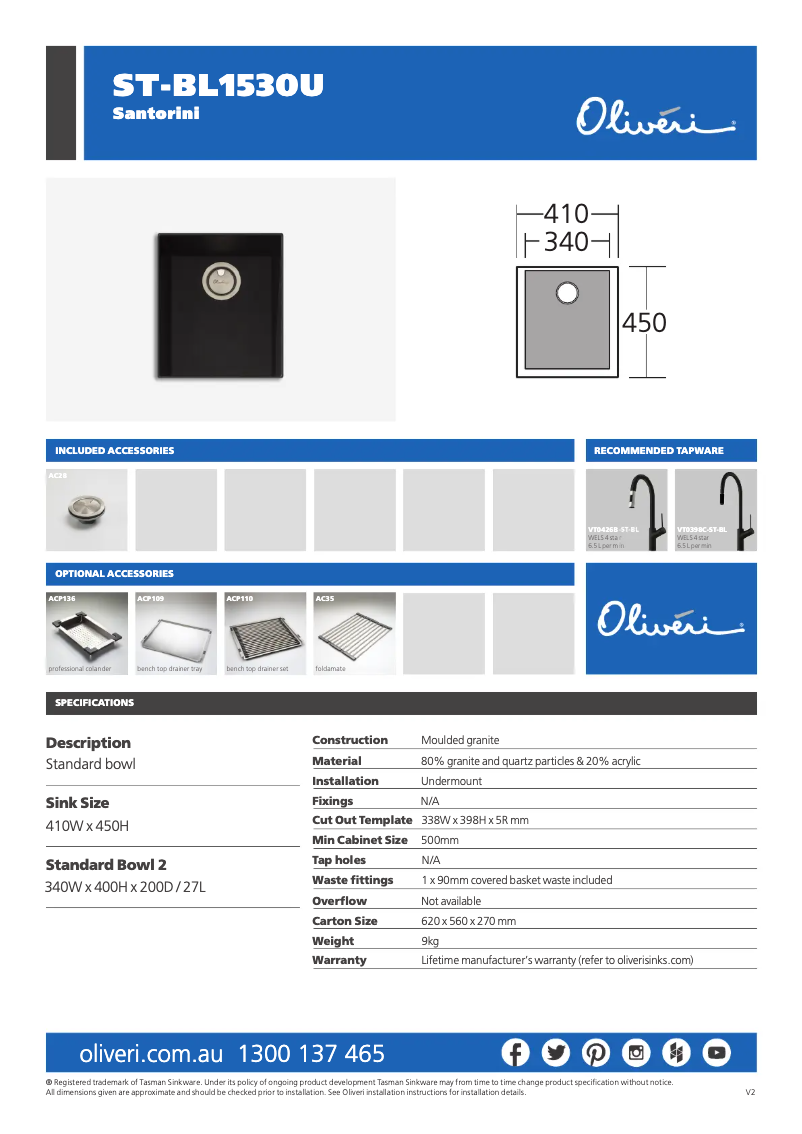 Image de la première page du manuel de l'appareil ST-BL1530U