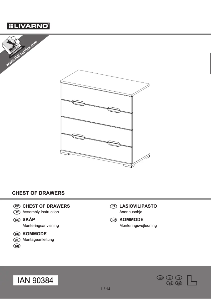 Image de la première page du manuel de l'appareil IAN 90384
