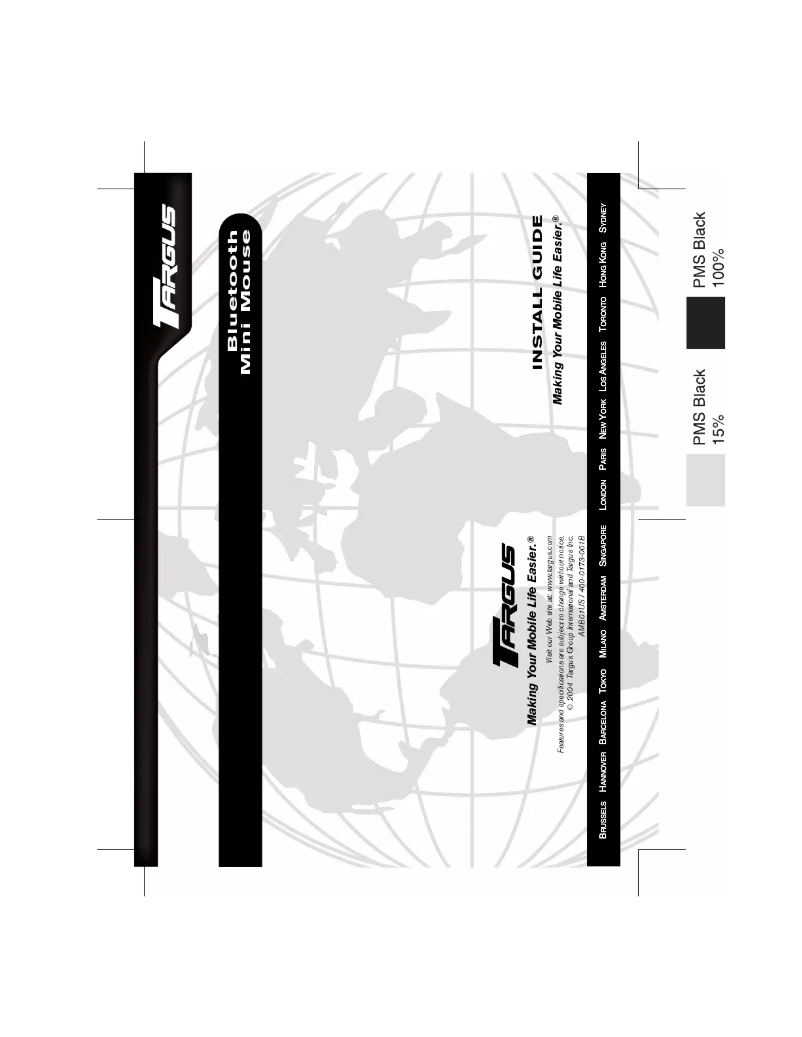 Page n°1 - Manuel utilisateur Targus AMB01US