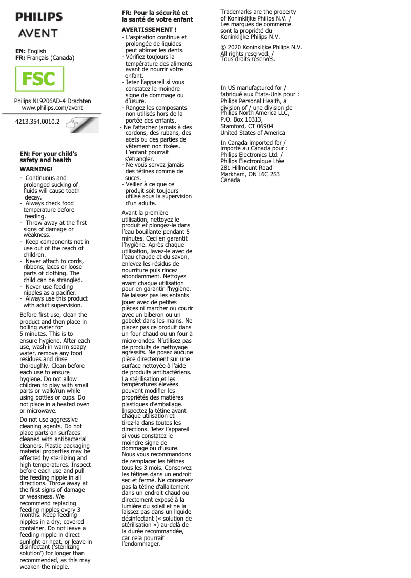 Página 1 del manual Manual de usuario Philips Avent SCY762