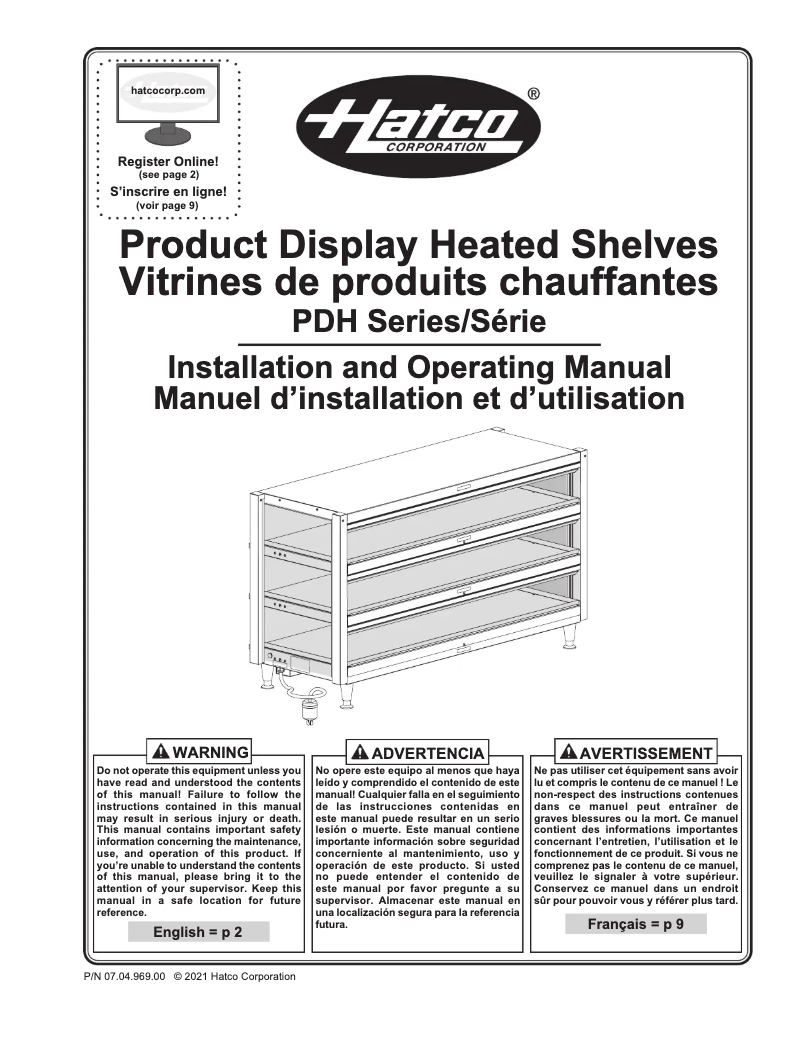 Image de la première page du manuel de l'appareil PDH-55T