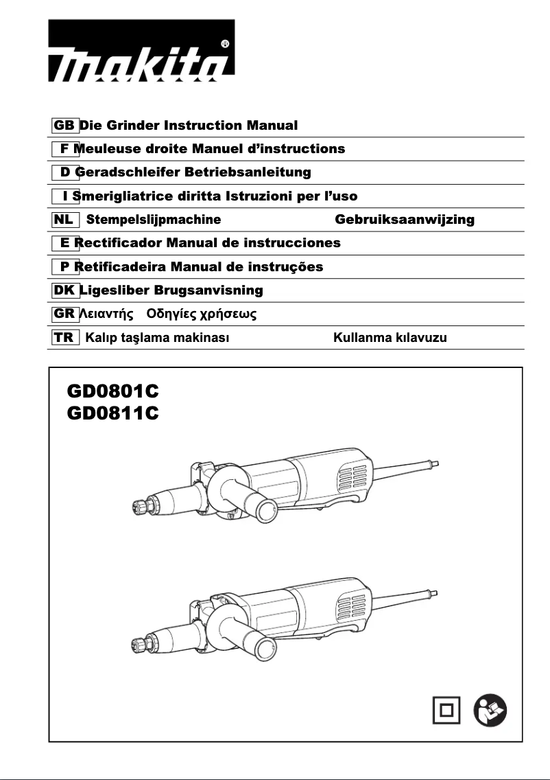 Page n°1 - Manuel utilisateur Makita GD0811C