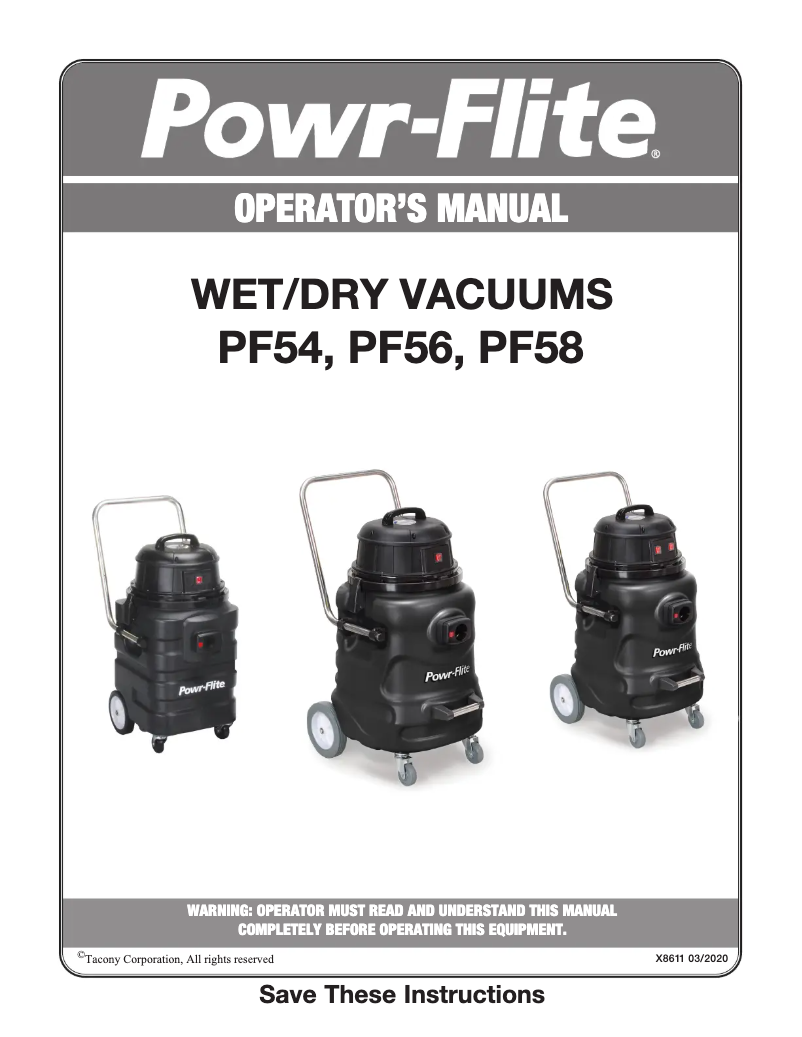 Image de la première page du manuel de l'appareil PF56