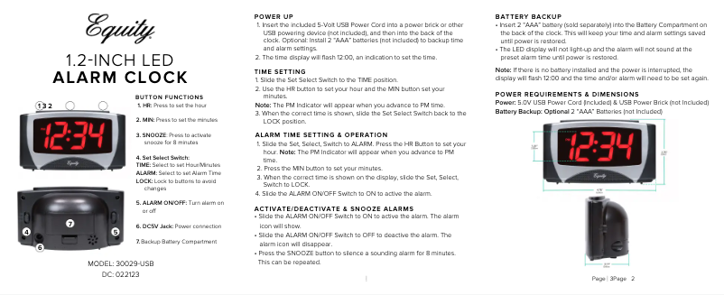 Page n°1 - Manuel utilisateur La Crosse Technology 30029-USB