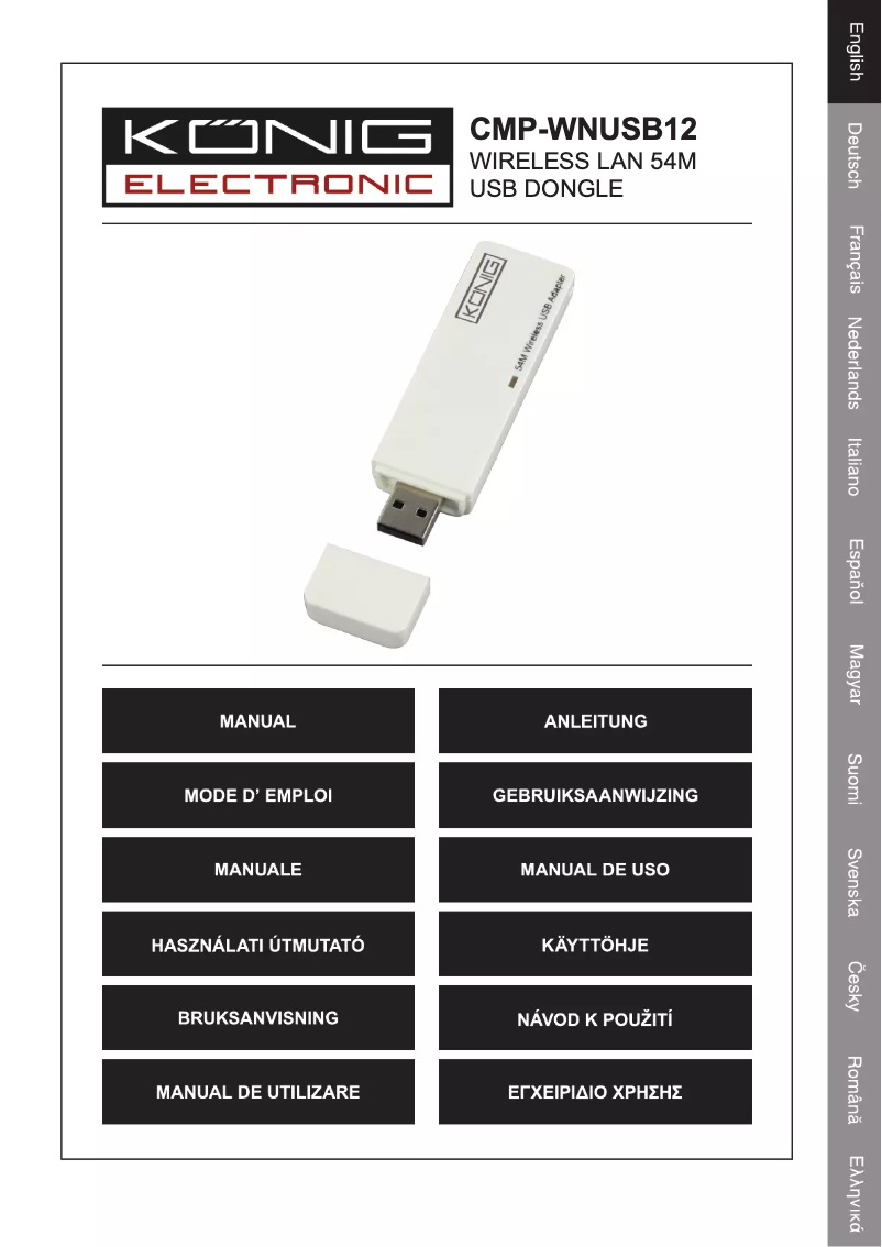 Page n°1 - Manuel utilisateur Konig CMP-WNUSB12