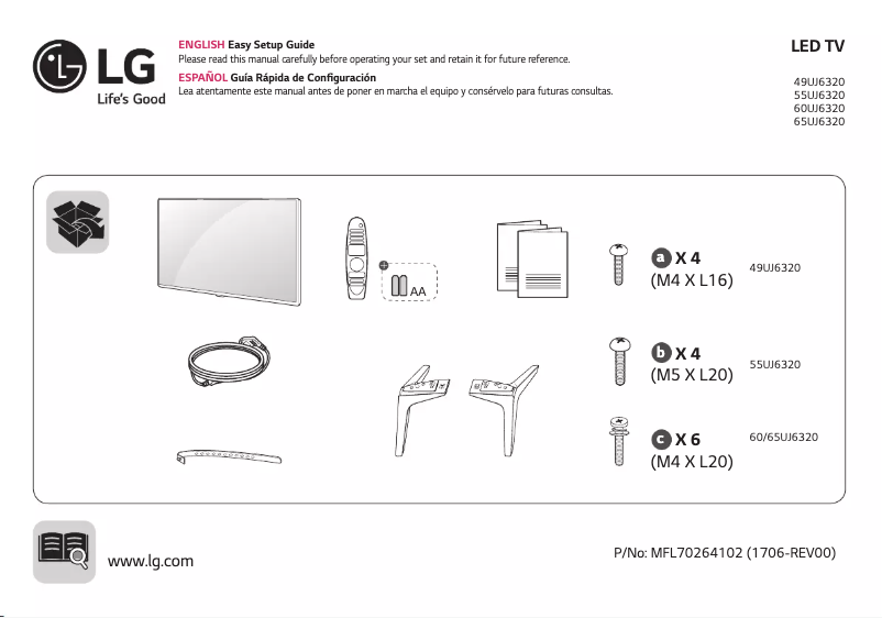 Página 1 del manual Manual de usuario LG 55UJ6320