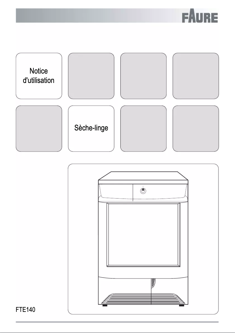 Page n°1 - Manuel utilisateur Faure FTE140
