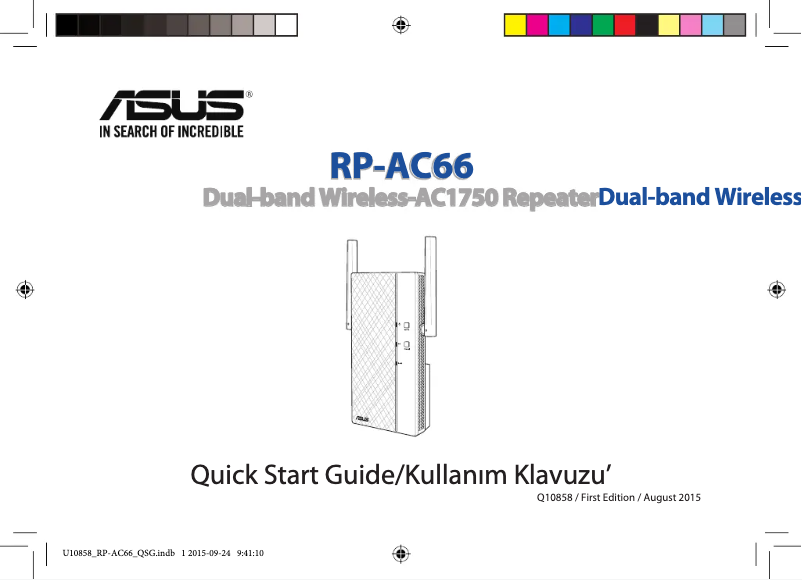 Page 1 de la notice Manuel utilisateur Asus RP-AC66
