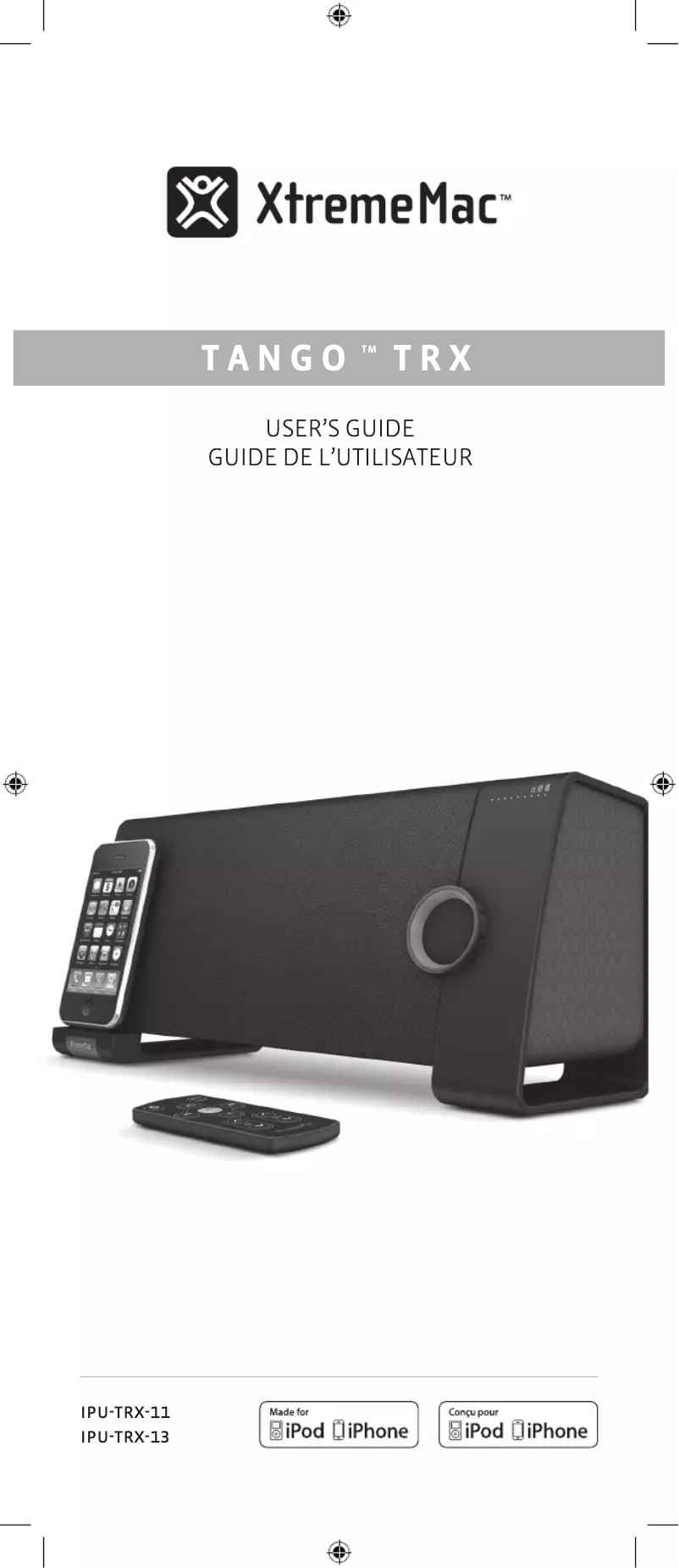 Page n°1 - Manuel utilisateur Xtrememac Tango TRX