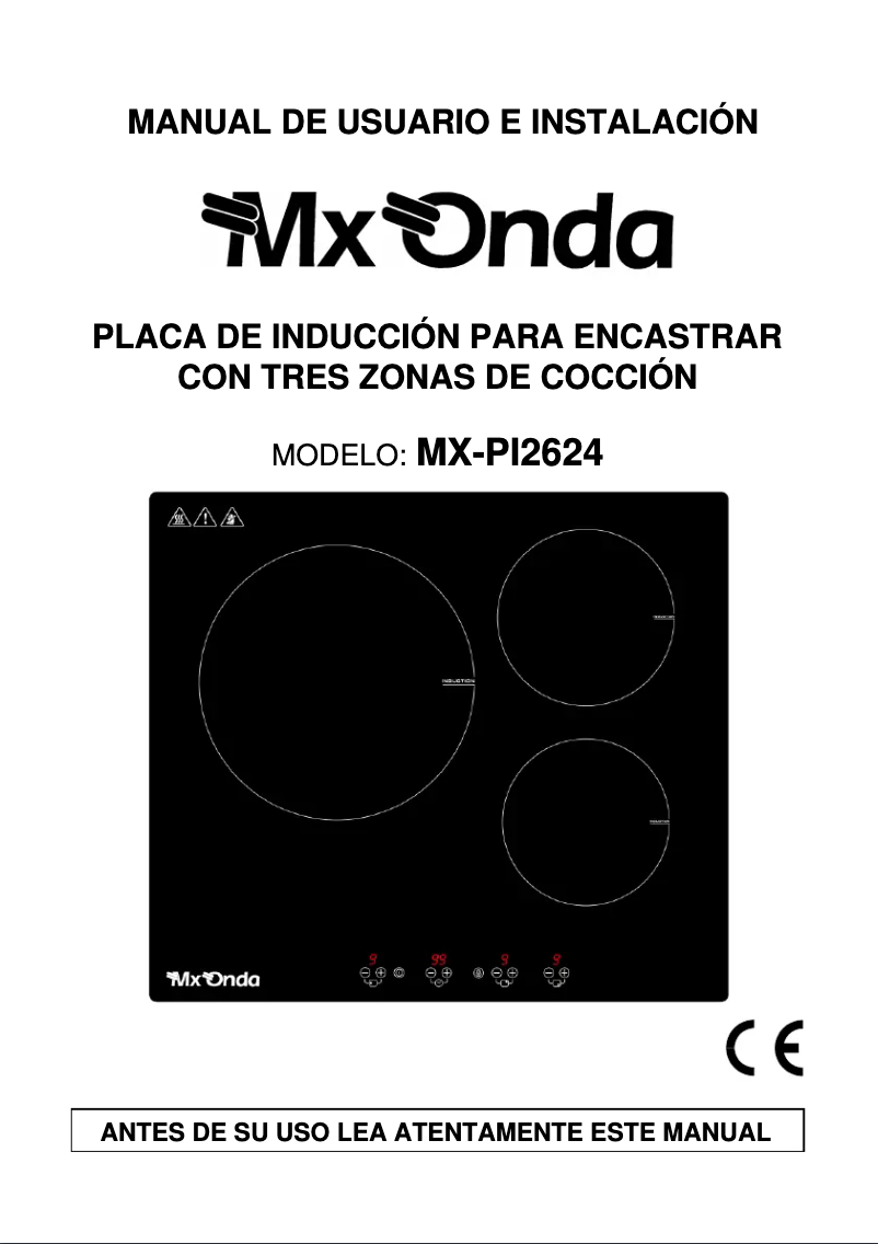 Page 1 of the manual User Manual Mx Onda MX-PI2624