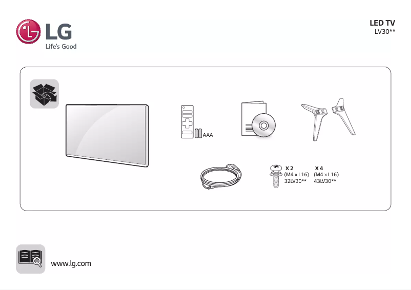 Page n°1 - Manuel utilisateur LG 32LV300C