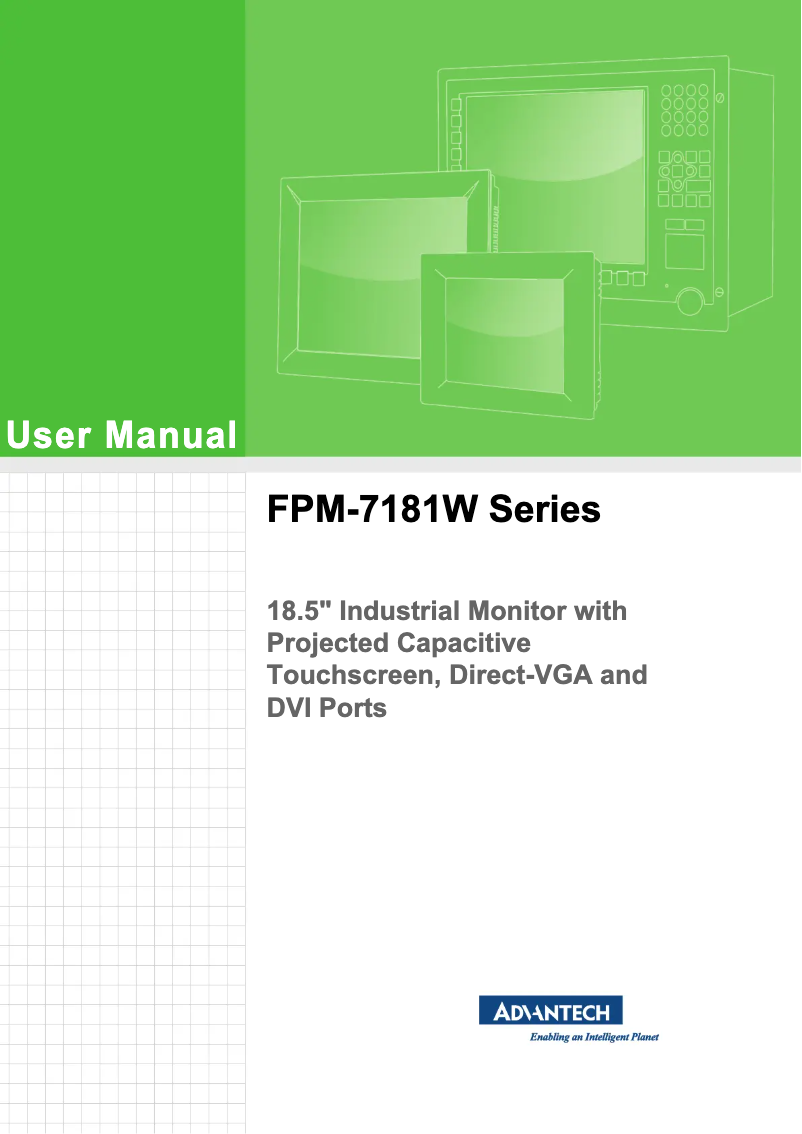 Page n°1 - Manuel utilisateur Advantech FPM-7181W-P3AE
