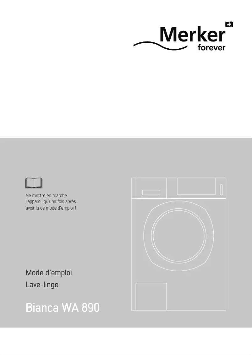 Page 1 de la notice Manuel utilisateur Merker Bianca WA 890