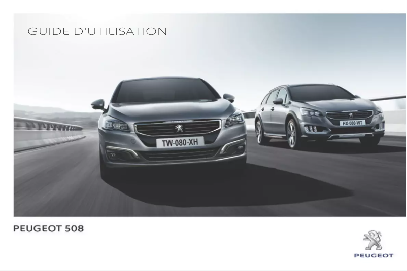 Page 1 de la notice Manuel utilisateur Peugeot 508 RXH (2016)