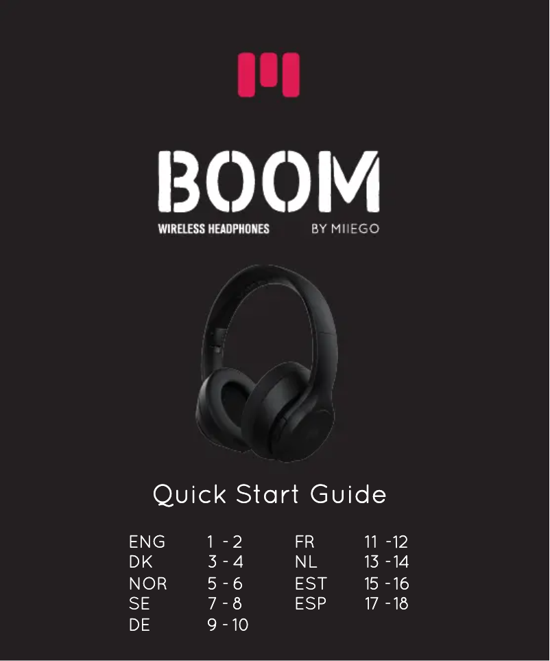 Page 1 de la notice Manuel utilisateur Miiego BOOM