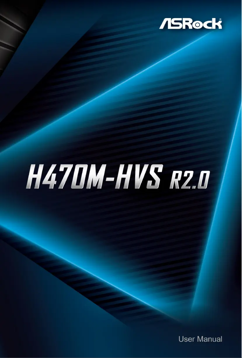Image de la première page du manuel de l'appareil H470M-HVS R2.0