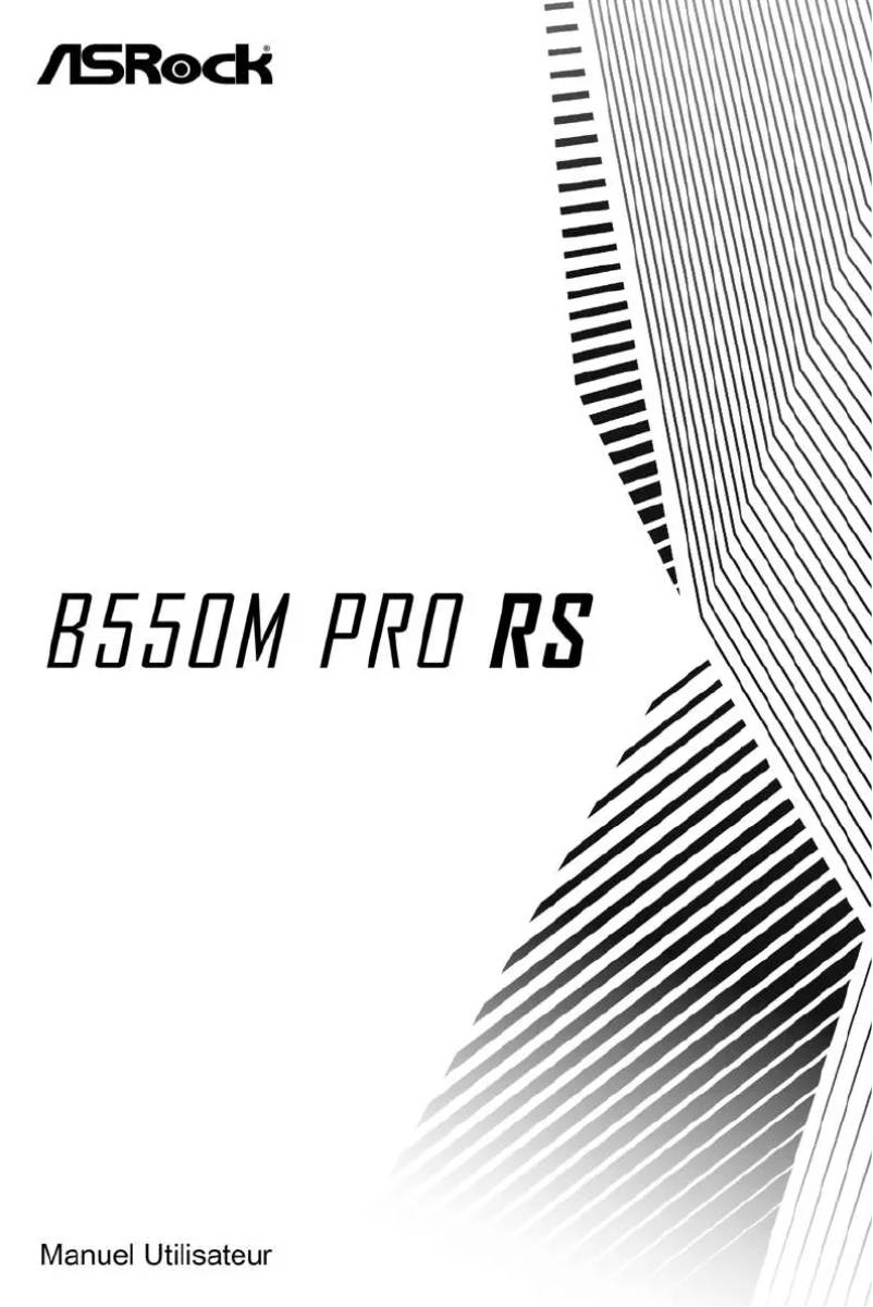 Page n°1 - Manuel utilisateur Asrock B550M Pro RS