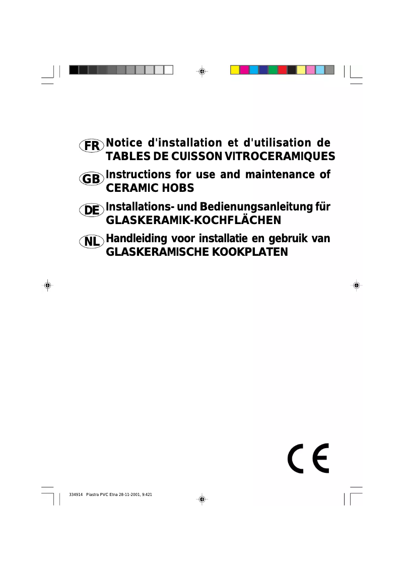 Page 1 de la notice Manuel utilisateur Etna 1358