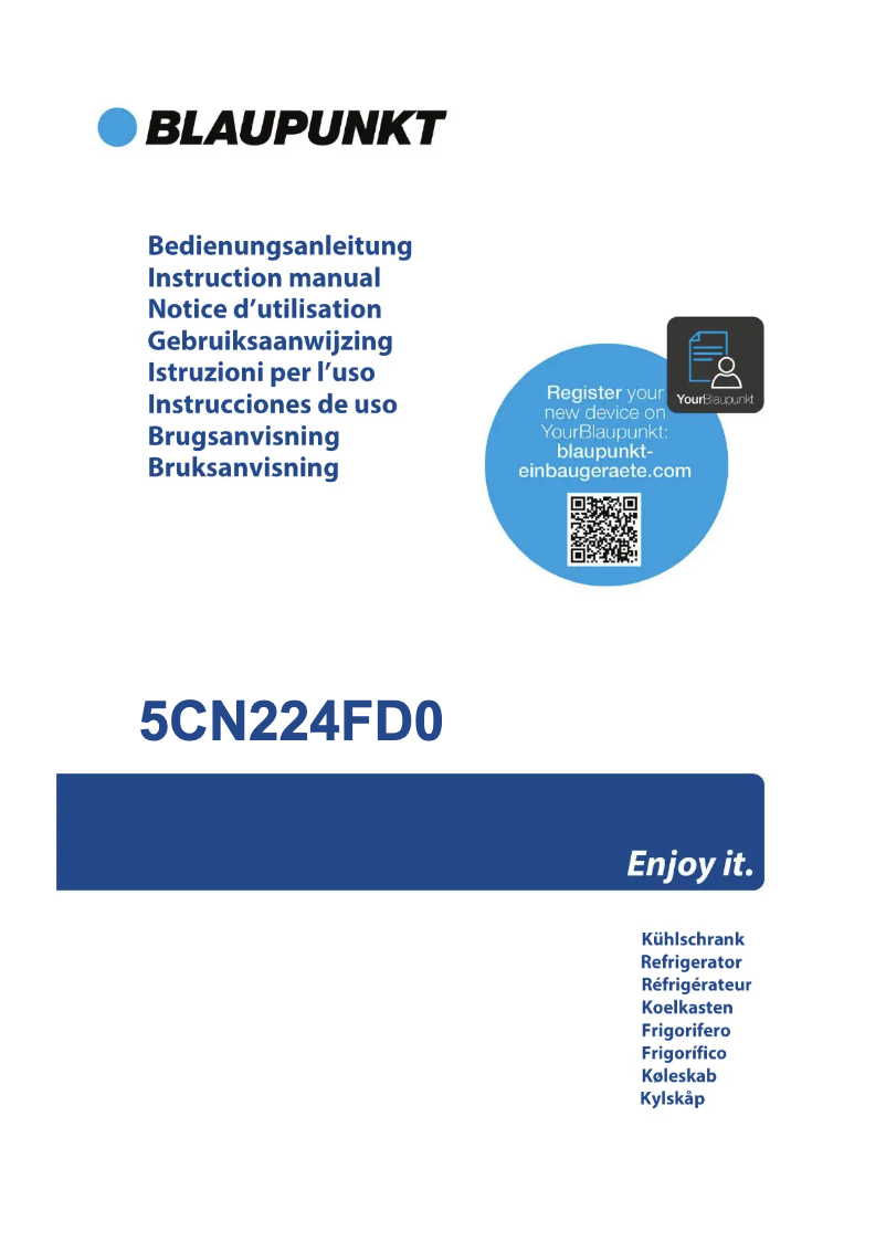 Page n°1 - Guide d'installation Blaupunkt 5CN224FD0