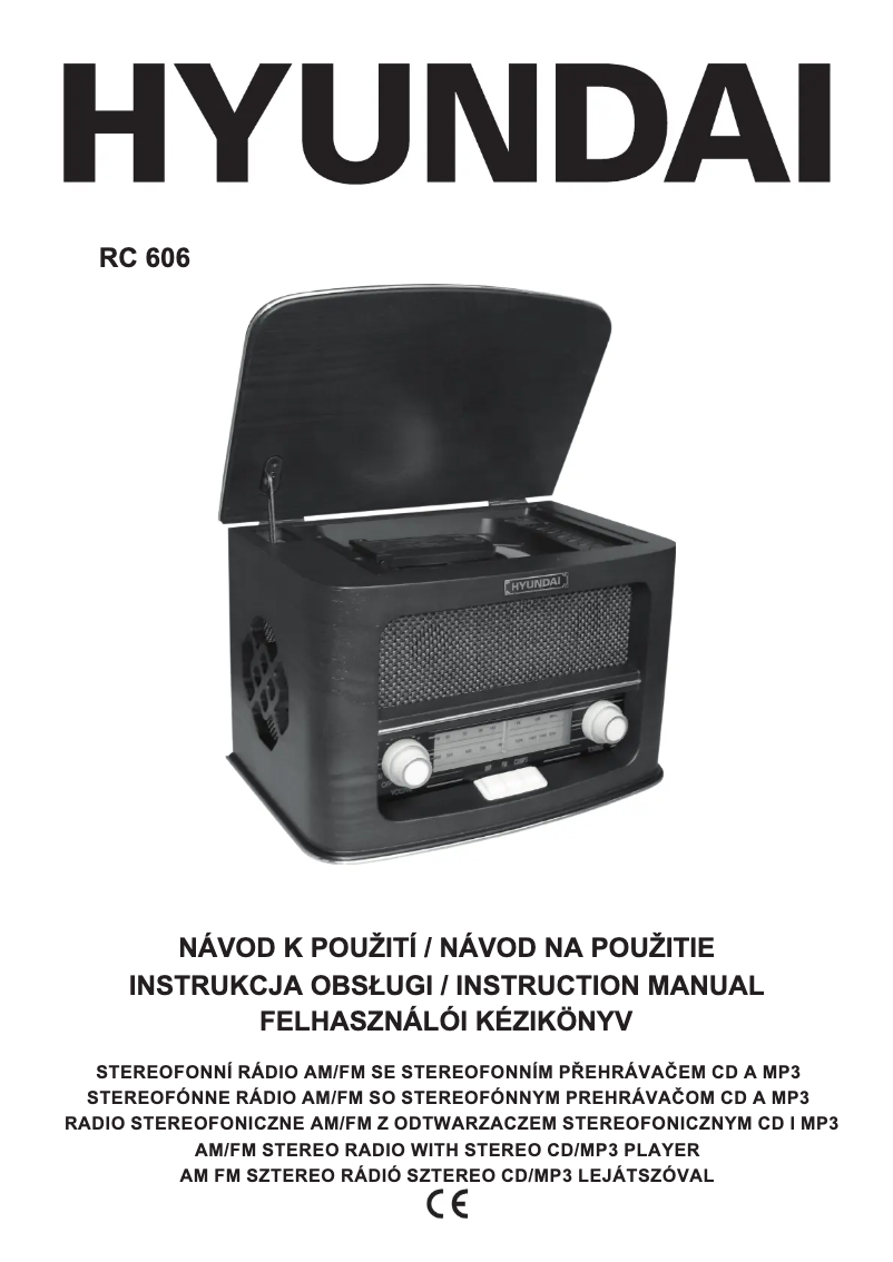 Page 1 de la notice Manuel utilisateur Hyundai RC606