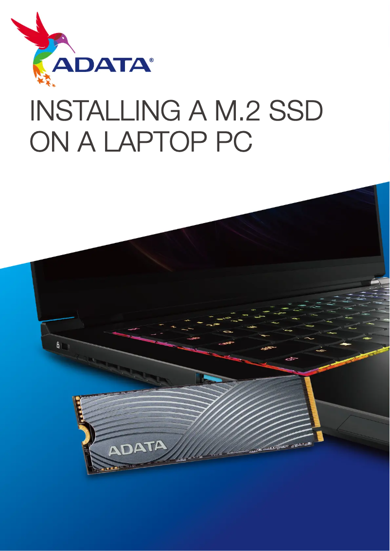 Page 1 of the manual User Manual ADATA SWORDFISH