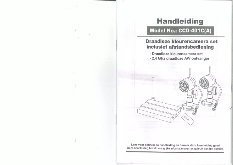 Page 1 de la notice Manuel utilisateur Trebs CCD-401C