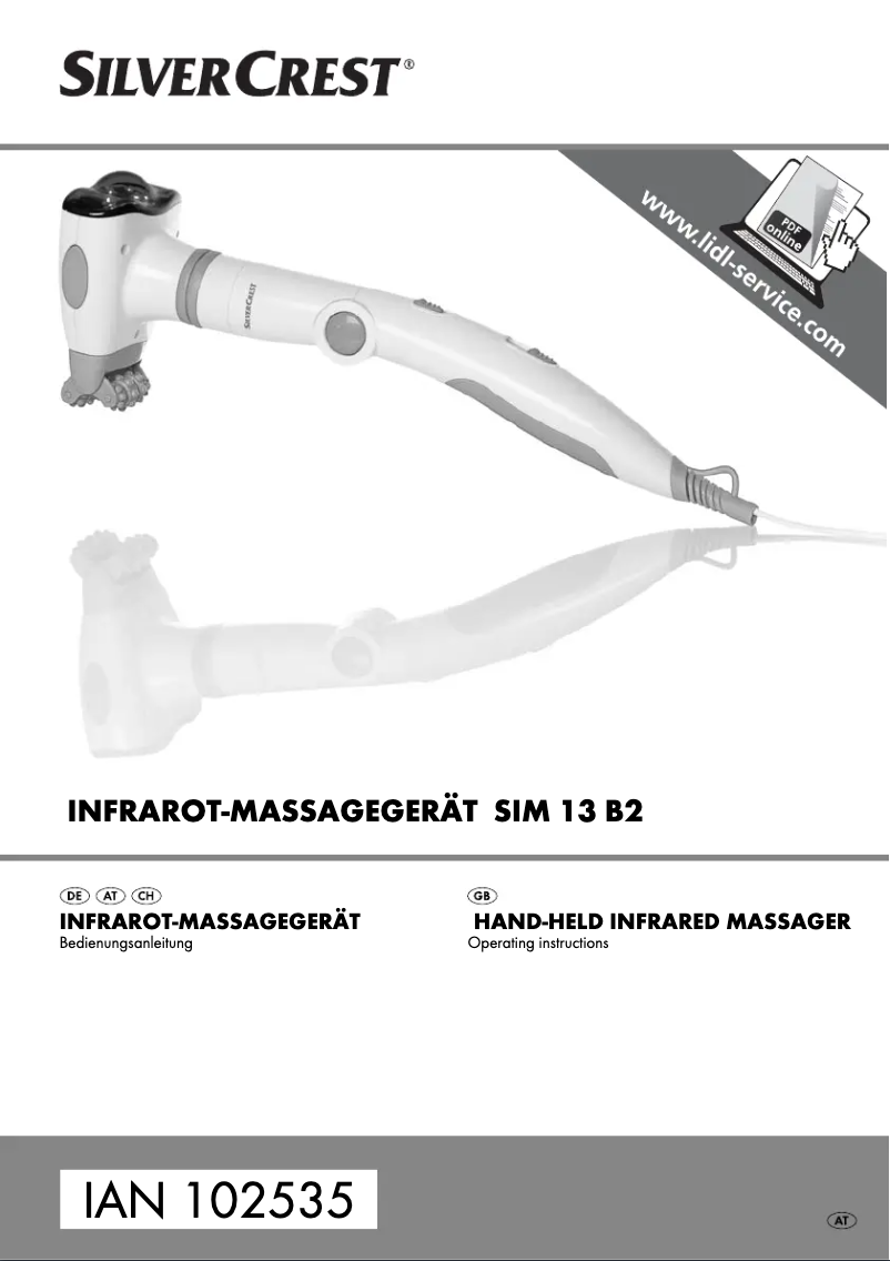 Page 1 de la notice Manuel utilisateur SilverCrest SIM 13 B2