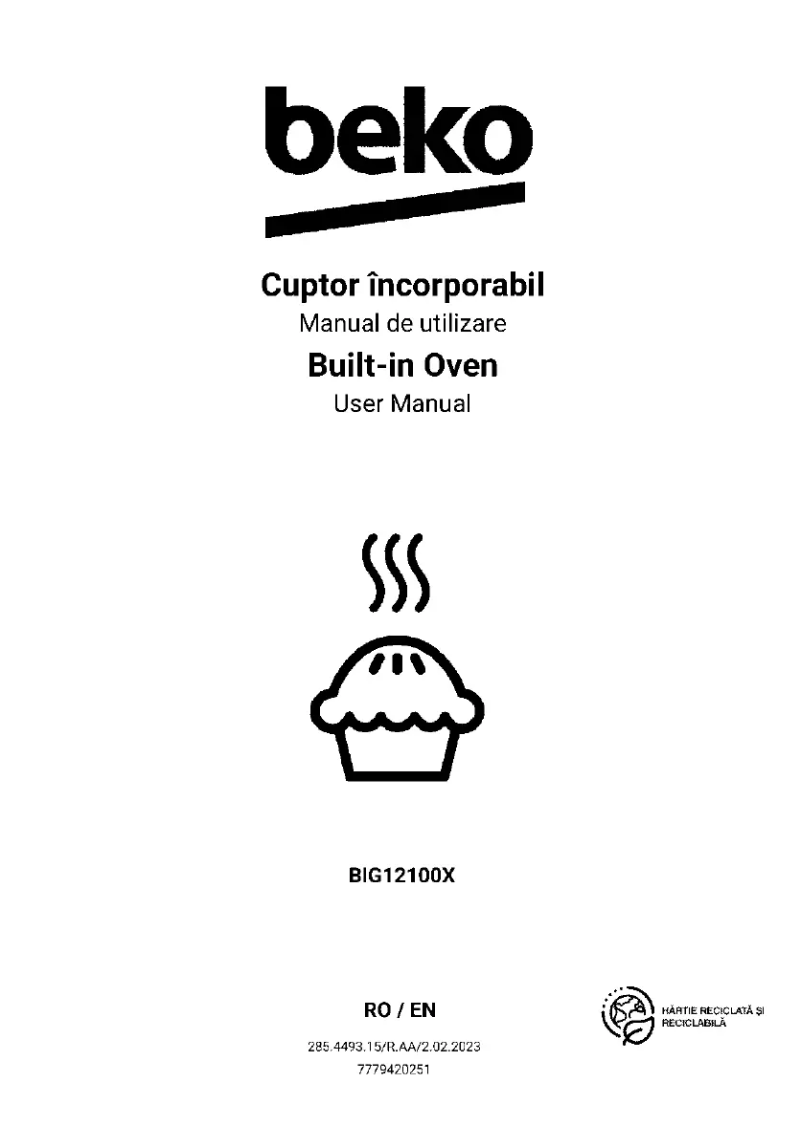 Image de la première page du manuel de l'appareil BIG12100X