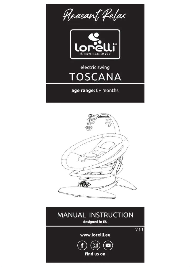 Page 1 de la notice Manuel utilisateur Lorelli Toscana