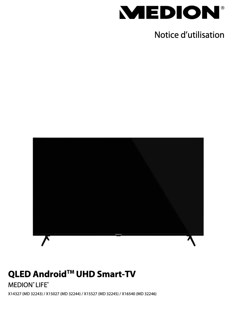 Page 1 de la notice Manuel utilisateur Medion LIFE X14327 (MD 32243)