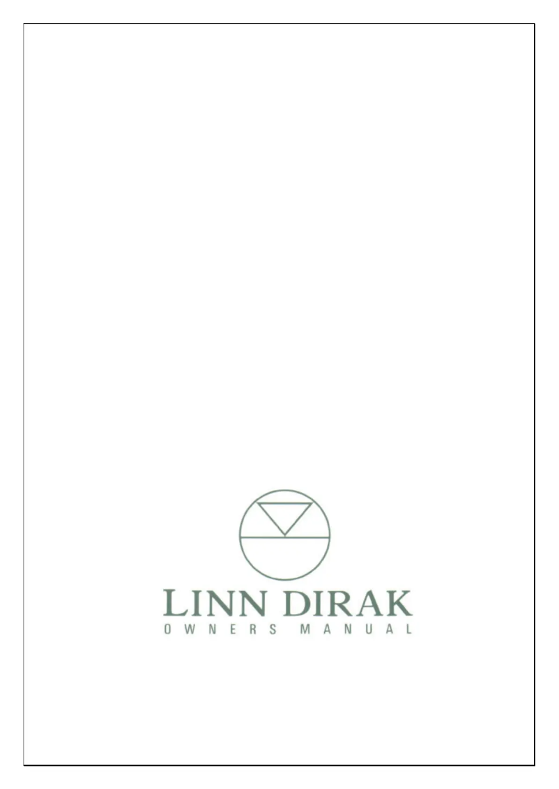 Page n°1 - Manuel utilisateur Linn LK1