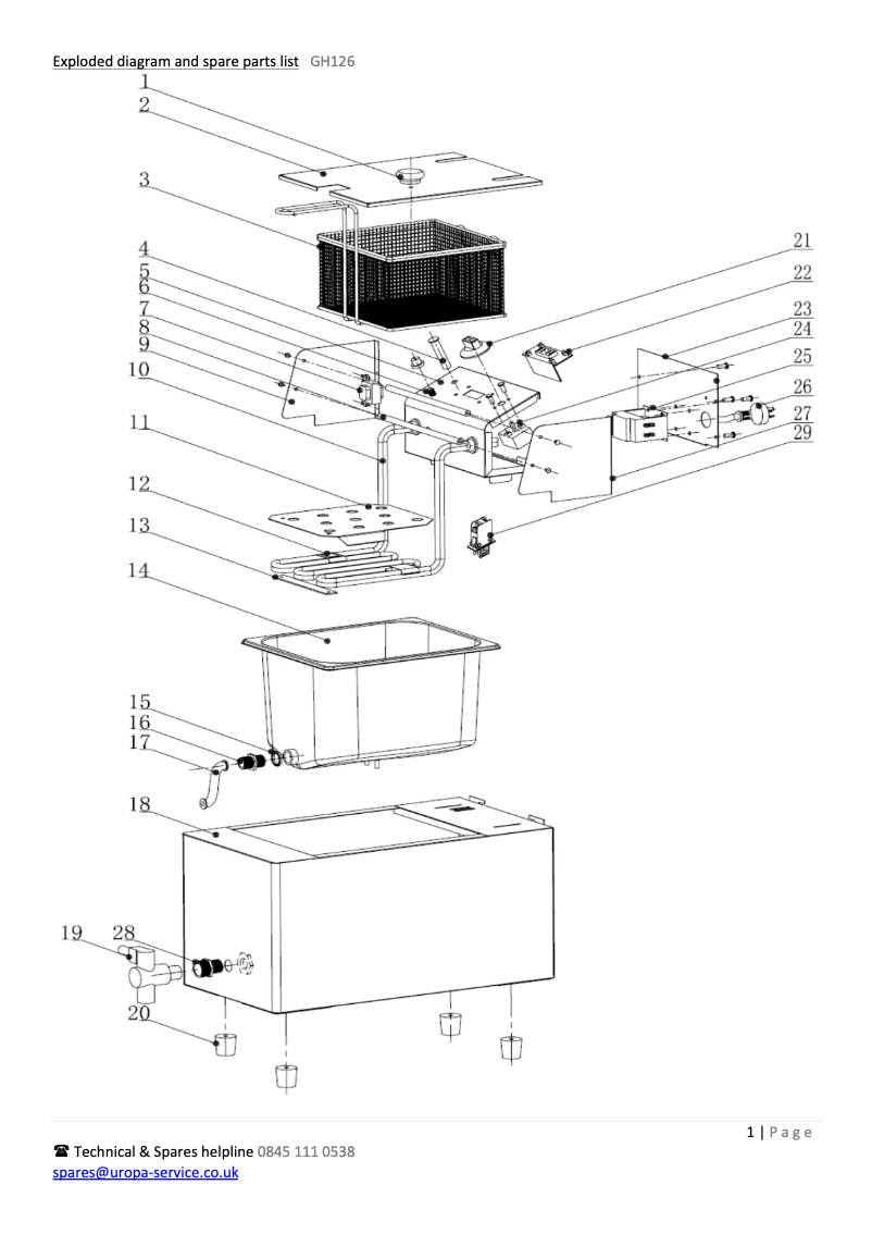 Page 1 de la notice Schéma de câblage Buffalo GH126