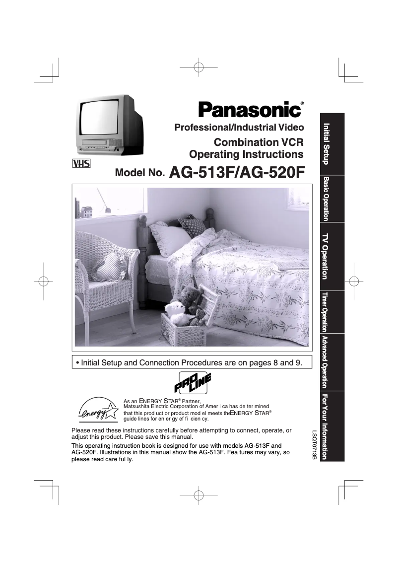Page 1 de la notice Manuel utilisateur Panasonic AG-520F