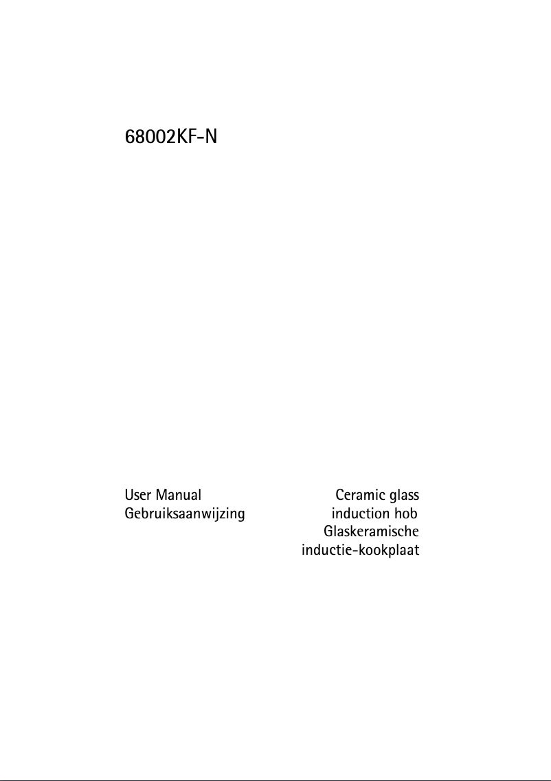 Image de la première page du manuel de l'appareil 68002 KF N