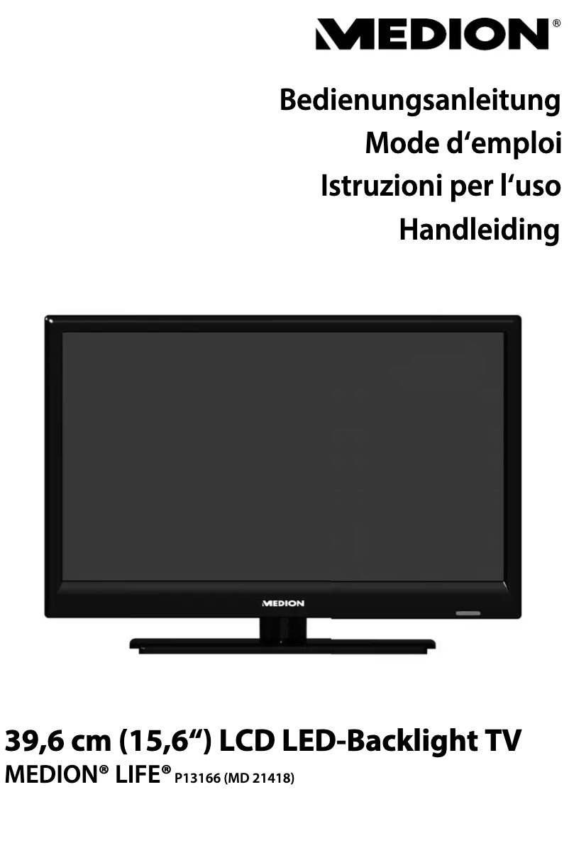 Page 1 de la notice Manuel utilisateur Medion LIFE P13166 (MD 21418)