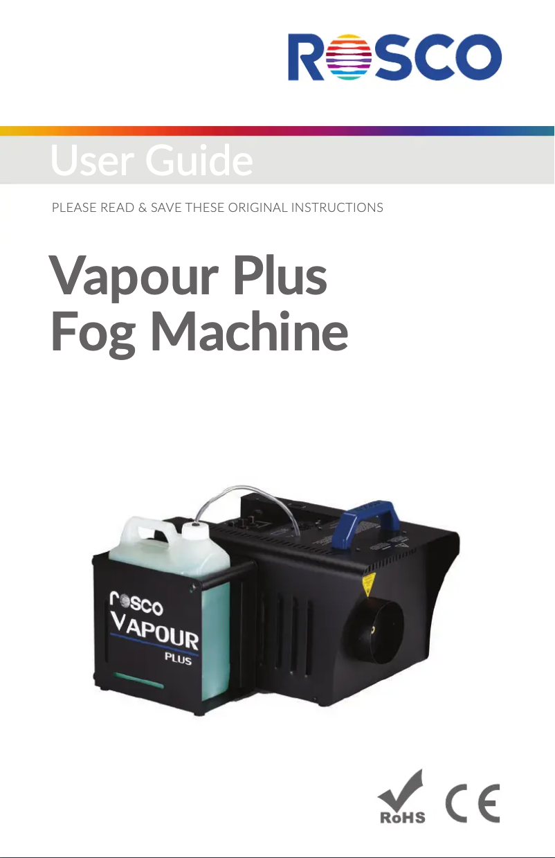 Image de la première page du manuel de l'appareil Vapour Plus