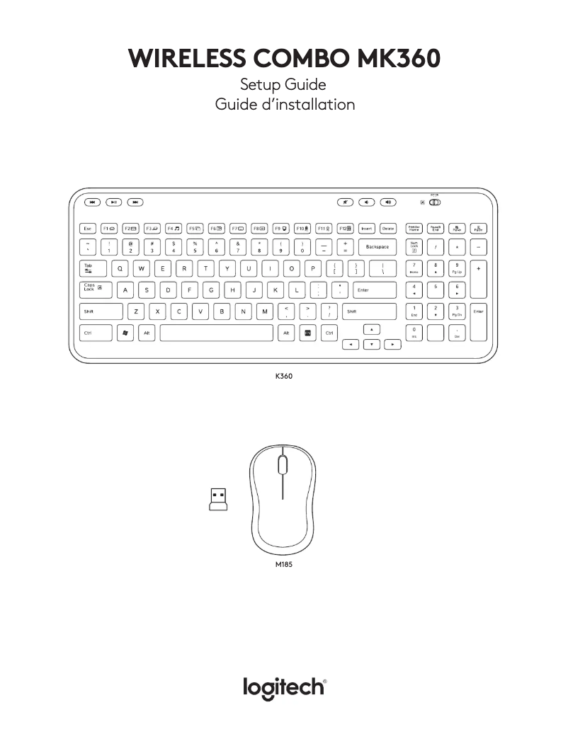 Image de la première page du manuel de l'appareil Wireless Combo MK360
