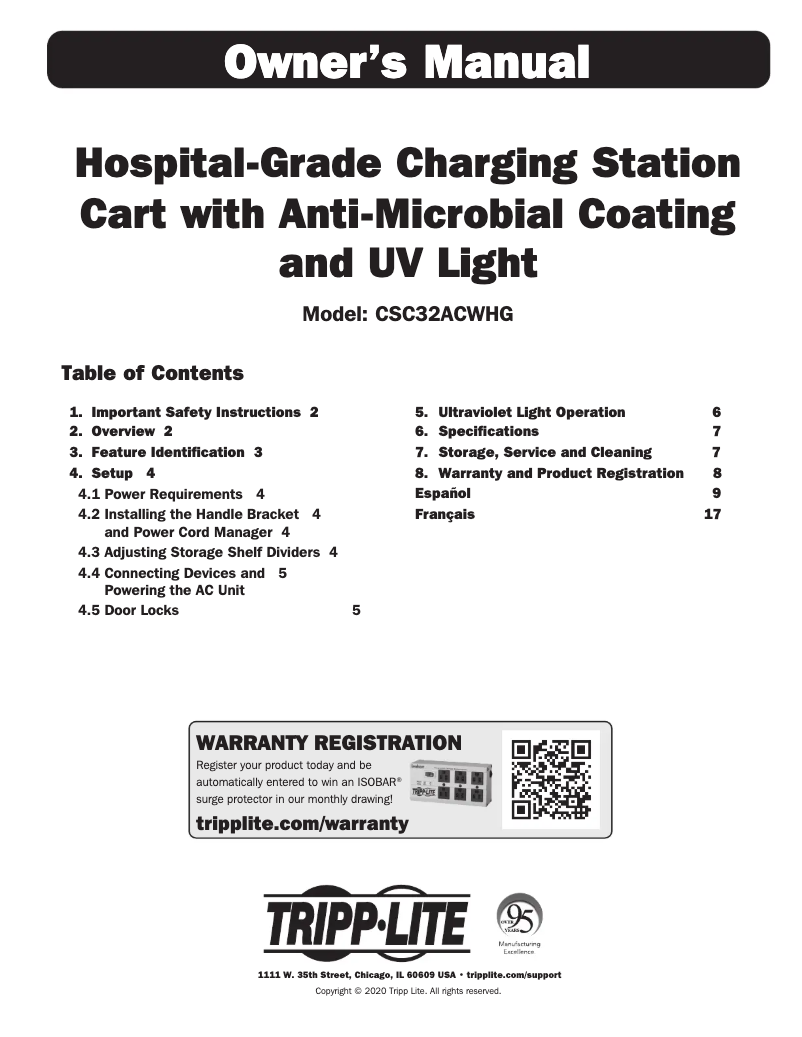 Page n°1 - Manuel utilisateur Tripp Lite CSC32ACWHG